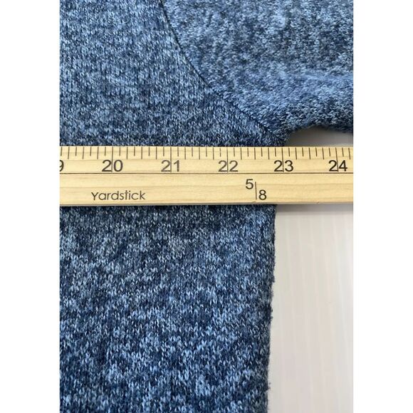 YeoKou Men’s Cardigan Blue Full Zip Cashmere Wool Blend Plaid Lined Size L - Picture 5 of 12